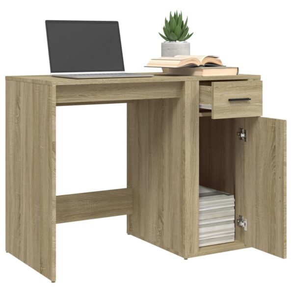 vidaXL Stôl dub sonoma 100x49x75 cm spracované drevo – Obrázok 5