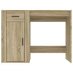 vidaXL Stôl dub sonoma 100x49x75 cm spracované drevo – Obrázok 6