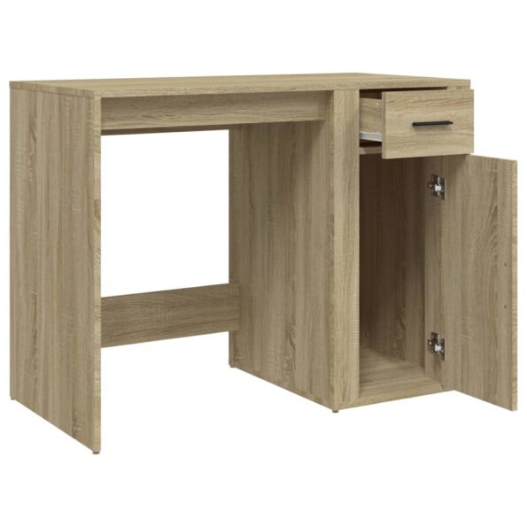 vidaXL Stôl dub sonoma 100x49x75 cm spracované drevo – Obrázok 7