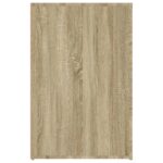 vidaXL Stôl dub sonoma 100x49x75 cm spracované drevo – Obrázok 8