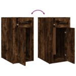 vidaXL Stolová skrinka dymový dub 40x49x75 cm spracované drevo – Obrázok 9