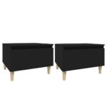 vidaXL Bočné stolíky 2 ks čierne 50x46x35 cm spracované drevo – Obrázok 2