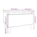 vidaXL Bočné stolíky 2 ks čierne 50x46x35 cm spracované drevo – Obrázok 12