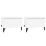 vidaXL Bočné stolíky 2 ks biely 50x46x35 cm spracované drevo – Obrázok 2