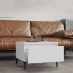 vidaXL Bočné stolíky 2 ks biely 50x46x35 cm spracované drevo – Obrázok 3