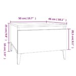 vidaXL Bočné stolíky 2 ks biely 50x46x35 cm spracované drevo – Obrázok 11