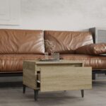 vidaXL Bočný stolík dub sonoma 50x46x35 cm spracované drevo – Obrázok 3