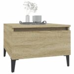 vidaXL Bočný stolík dub sonoma 50x46x35 cm spracované drevo – Obrázok 4
