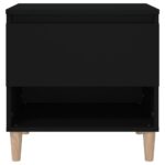 vidaXL Nočný stolík čierny 50x46x50 cm spracované drevo – Obrázok 5