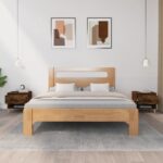 vidaXL Nočné stolíky 2 ks dymový dub 50x46x50 spracované drevo – Obrázok 3