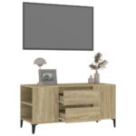 vidaXL TV skrinka dub sonoma 102x44,5x50 cm spracované drevo – Obrázok 5