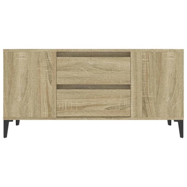 vidaXL TV skrinka dub sonoma 102x44,5x50 cm spracované drevo – Obrázok 6