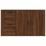vidaXL Komoda hnedý dub 100x33x59,5 cm spracované drevo – Obrázok 6