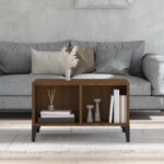 vidaXL Konferenčný stolík hnedý dub 60x50x36,5 cm spracované drevo – Obrázok 3