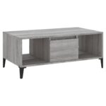 vidaXL Konferenčný stolík sivý dub sonoma 90x50x36,5 spracované drevo – Obrázok 2