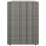 vidaXL Záhradná úložná skriňa šedá 100x55,5x80 cm polyratan – Obrázok 5