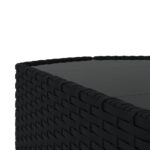 vidaXL 3-dielna záhradná sedacia súprava s vankúšmi polyratan čierna – Obrázok 9