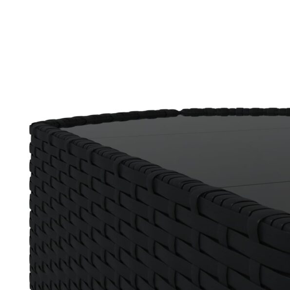 vidaXL 3-dielna záhradná sedacia súprava s vankúšmi polyratan čierna – Obrázok 9