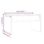 vidaXL Konferenčný stolík dymový dub 68x50x38 cm spracované drevo – Obrázok 8