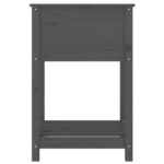 vidaXL Kvetináč s policou sivý 54x54x81 cm masívna borovica – Obrázok 6