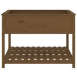 vidaXL Kvetináč s policou medovohnedý 111,5x111,5x81cm masív. borovica – Obrázok 5