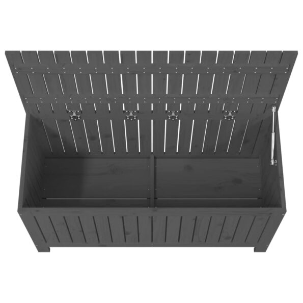 vidaXL Záhradný úložný box sivý 115x49x60 cm masívna borovica – Obrázok 8