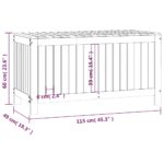 vidaXL Záhradný úložný box sivý 115x49x60 cm masívna borovica – Obrázok 10