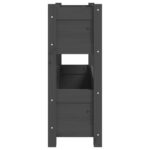 vidaXL Kvetináč sivý 77x25x66 cm borovicový masív – Obrázok 6