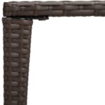 vidaXL Zasúvacie stolíky 3 ks hnedý polyratan – Obrázok 7