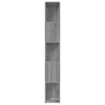 vidaXL Knižnica sivý dub sonoma 45x24x160 cm spracované drevo – Obrázok 6