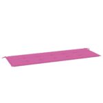 vidaXL Podložka na záhradnú lavičku ružová 150x50x4 cm látka – Obrázok 2