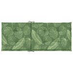 vidaXL Vankúše na vysoké stoličky 4 ks vzor listov látka – Obrázok 6