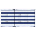 vidaXL Podušky na nízke stoličky 6 ks modro-biele pruhované látka – Obrázok 6