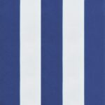 vidaXL Podušky na nízke stoličky 6 ks modro-biele pruhované látka – Obrázok 8