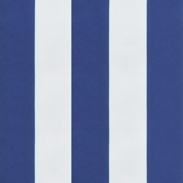 vidaXL Podušky na nízke stoličky 6 ks modro-biele pruhované látka – Obrázok 8