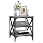 vidaXL Bočný stolík sivý sonoma 40x42x50 cm spracované drevo – Obrázok 4