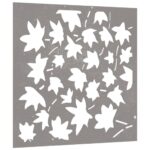 vidaXL Záhradná dekorácia 55x55cm kortenová oceľ dizajn listu – Obrázok 3
