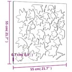 vidaXL Záhradná dekorácia 55x55cm kortenová oceľ dizajn listu – Obrázok 8