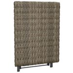 vidaXL Skladací stôl sivý 45x35x32 cm polyratan – Obrázok 5