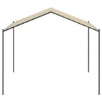 vidaXL Strieška stanu béžová 3x3 m oceľ a látka – Obrázok 4