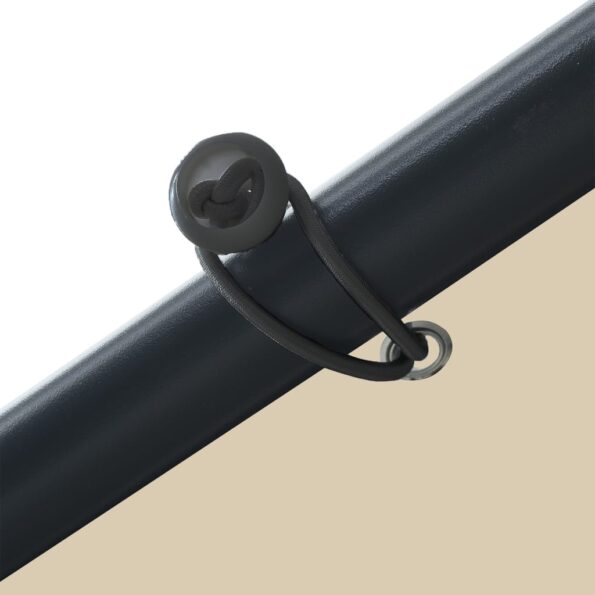 vidaXL Strieška stanu béžová 3x3 m oceľ a látka – Obrázok 6