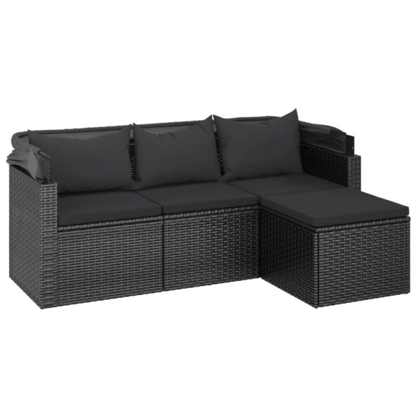 VXL8720845730260_g_en_hd_4.jpg vidaXL 3-miestna záhradná pohovka, strecha a podnožka čierna polyratan – Obrázok 6