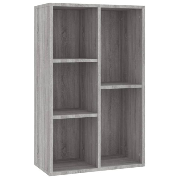 vidaXL Knižnica/komoda sivá sonoma 50x25x80 cm spracované drevo – Obrázok 2