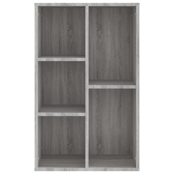 vidaXL Knižnica/komoda sivá sonoma 50x25x80 cm spracované drevo – Obrázok 6