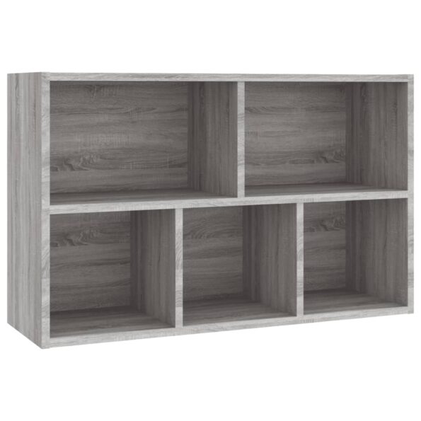 vidaXL Knižnica/komoda sivá sonoma 50x25x80 cm spracované drevo – Obrázok 8