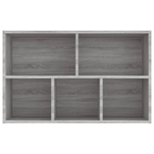 vidaXL Knižnica/komoda sivá sonoma 50x25x80 cm spracované drevo – Obrázok 9