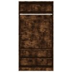 vidaXL Šatník dymový dub 100x50x200 cm spracované drevo – Obrázok 5