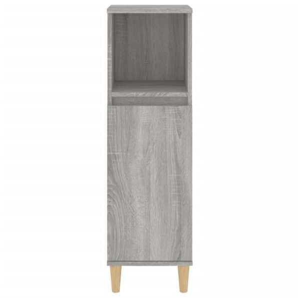 vidaXL Kúpeľňová skrinka sivý dub sonoma 30x30x100 cm kompozitné drevo – Obrázok 7