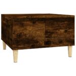 vidaXL Konferenčný stolík dymový dub 55x55x36,5 cm spracované drevo – Obrázok 2