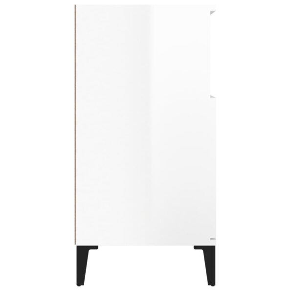 vidaXL Komoda vysoký lesk biela 60x35x70 cm spracované drevo – Obrázok 7